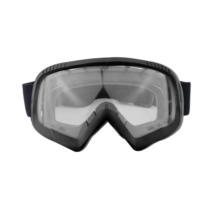 Steelbird 7Wings Motocross ATV/Dirt Bike Goggles, Unisex Eye Protection for Riding (Pack of 1, Black with Clear)