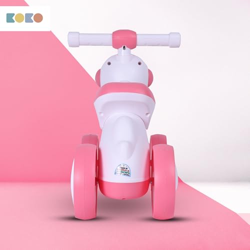Refurbished Koko Astronaut Balance Bike for Toddlers – Lightweight Ride-On Toy with Sturdy Wheels, Safe and Fun Indoor/Outdoor Bike for Kids, Ages 1-3 (Pink)