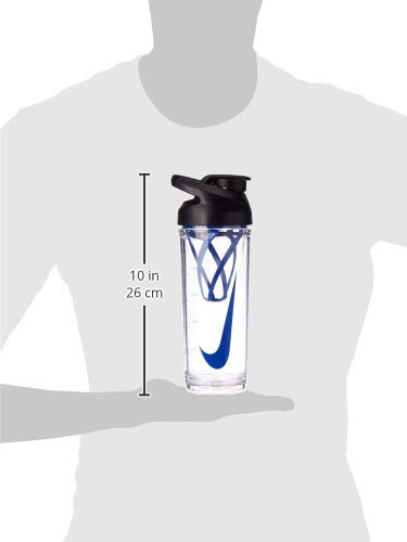 Refurbished Nike Unisex – Adult's TR HYPERCHARGE SHAKER BOTTLE Drinking, (Clear/Black/Game Royal/Game Royal, 709ml)