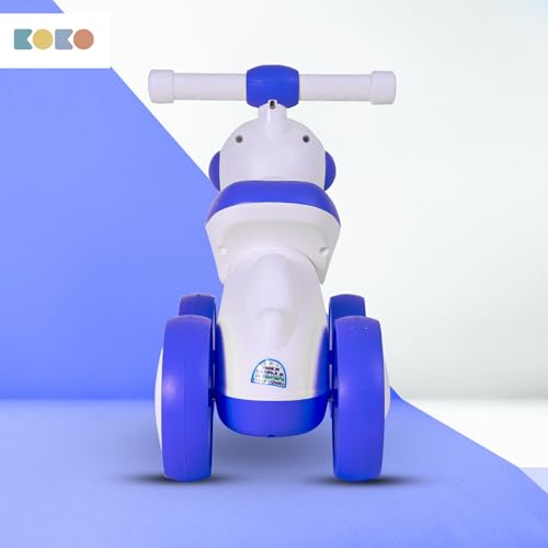 Refurbished Koko Astronaut Balance Bike for Toddlers – Lightweight Ride-On Toy with Sturdy Wheels, Safe and Fun Indoor/Outdoor Bike for Kids, Ages 1-3 (Blue)