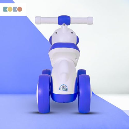 Refurbished Koko Astronaut Balance Bike for Toddlers – Lightweight Ride-On Toy with Sturdy Wheels, Safe and Fun Indoor/Outdoor Bike for Kids, Ages 1-3 (Blue)