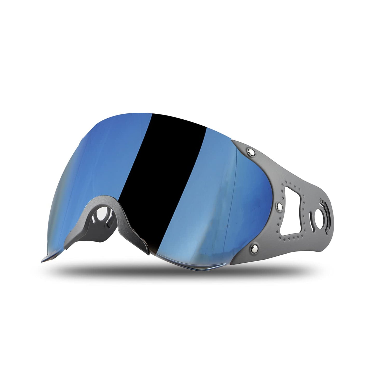 Steelbird SB-27 Helmet Visor Compatible for All SB-27 Model Helmets (Chrome Blue Visor)