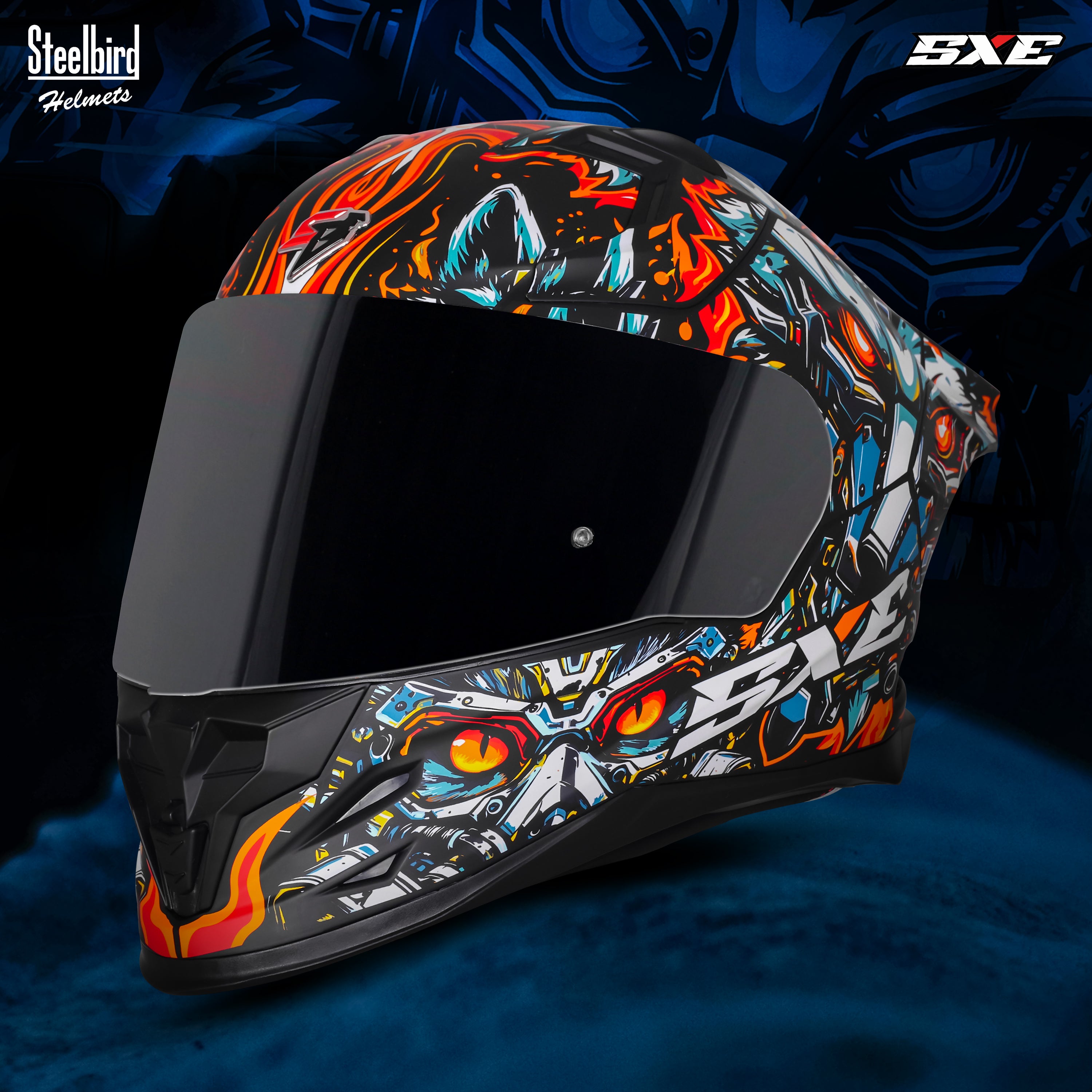 Steelbird SBH-61 SXE X1 Pinlock ISI and Dot Certified Full Face
