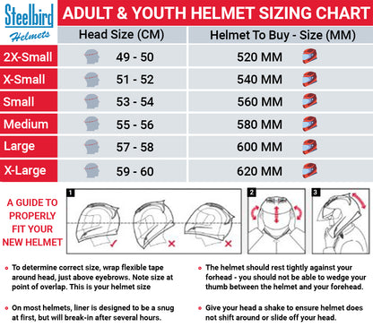 Steelbird SBA-1 Hitman ISI Certified Full Face Graphic Helmet (Matt Black Yellow with Clear Visor)