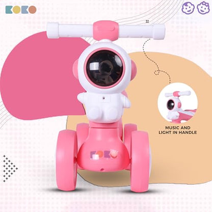 Refurbished Koko Astronaut Balance Bike for Toddlers – Lightweight Ride-On Toy with Sturdy Wheels, Safe and Fun Indoor/Outdoor Bike for Kids, Ages 1-3 (Pink)