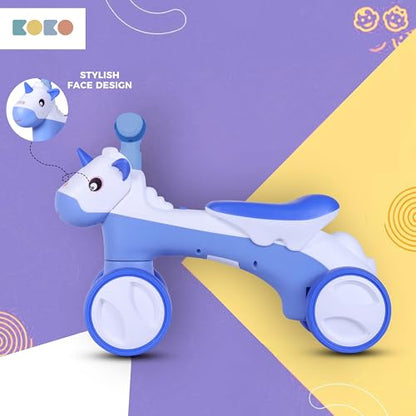 Refurbished Koko Hurricane Balance Bike for Toddlers – Lightweight Ride-On Toy with Sturdy Wheels, Safe and Fun Indoor/Outdoor Bike for Kids, Ages 1-3 (Blue)