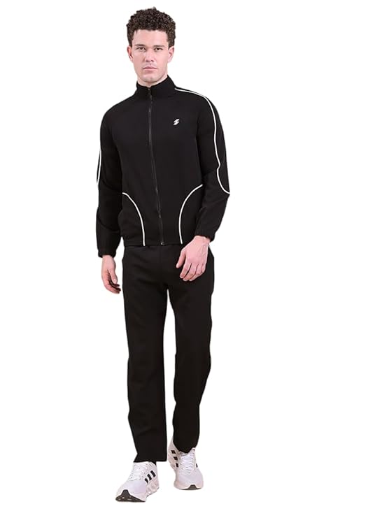DCYPHR Men's Flex Grid Tracksuit- Black