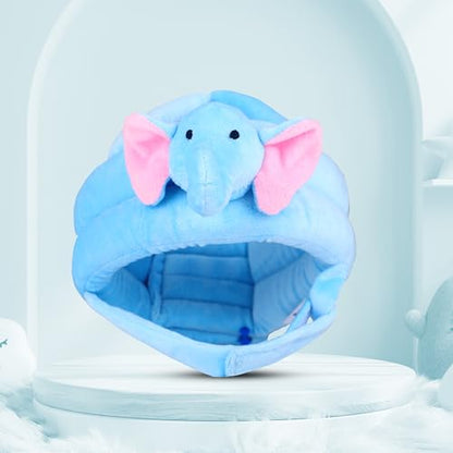 Koko Baby Safety Helmet for Toddlers – Adjustable Head Protector for Crawling & Walking – Soft, Lightweight, Anti-Fall Bumper Hat for Infants, Kids – Ideal Head Safety Gear (Blue Elephant)