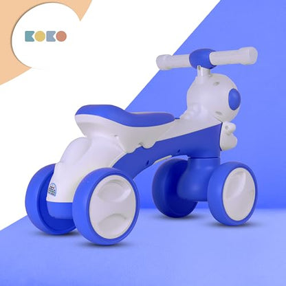 Refurbished Koko Astronaut Balance Bike for Toddlers – Lightweight Ride-On Toy with Sturdy Wheels, Safe and Fun Indoor/Outdoor Bike for Kids, Ages 1-3 (Blue)