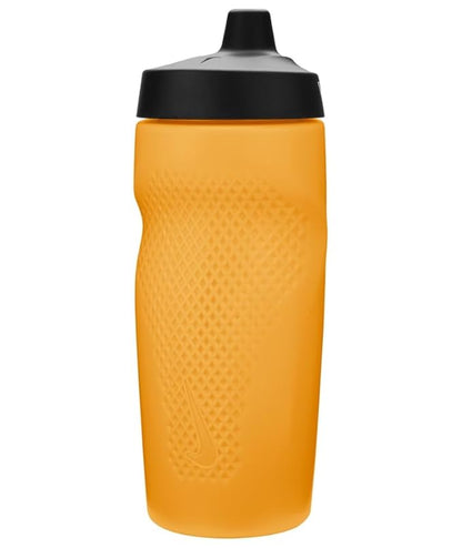 Nike Refuel Bottle 18oz Locking Lid Leakproof Sports Water Bottle for Gym & Training (Sundial/Black/White)