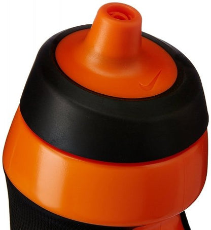 Refurbished Nike Polyethylene Thermoplastic Polypropylene Silicone Water Bottle 20 OZ (Orange/Black)