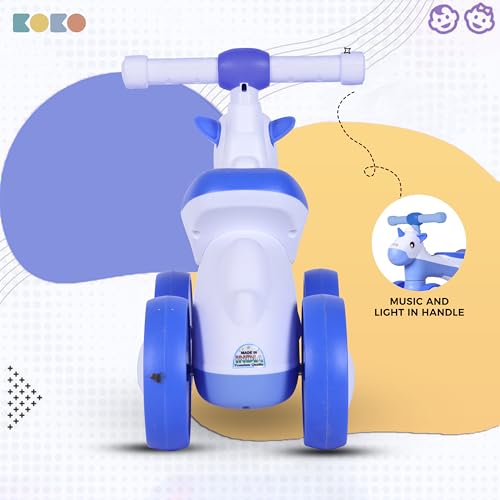 Refurbished Koko Hurricane Balance Bike for Toddlers – Lightweight Ride-On Toy with Sturdy Wheels, Safe and Fun Indoor/Outdoor Bike for Kids, Ages 1-3 (Blue)