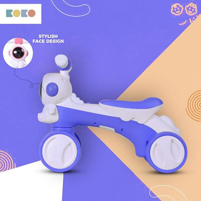 Refurbished Koko Astronaut Balance Bike for Toddlers – Lightweight Ride-On Toy with Sturdy Wheels, Safe and Fun Indoor/Outdoor Bike for Kids, Ages 1-3 (Blue)