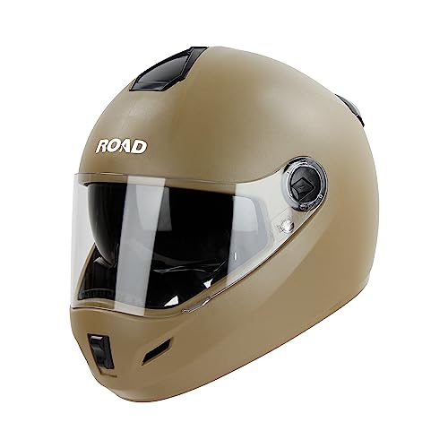 Steelbird SBH-34 Road ISI Certified Full Face Helmet with Inner Smoke Sun Shield (Dashing Desert Storm)