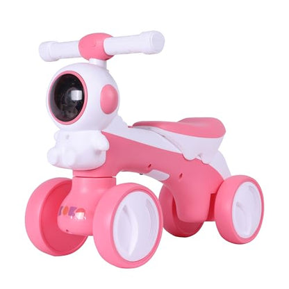 Refurbished Koko Astronaut Balance Bike for Toddlers – Lightweight Ride-On Toy with Sturdy Wheels, Safe and Fun Indoor/Outdoor Bike for Kids, Ages 1-3 (Pink)