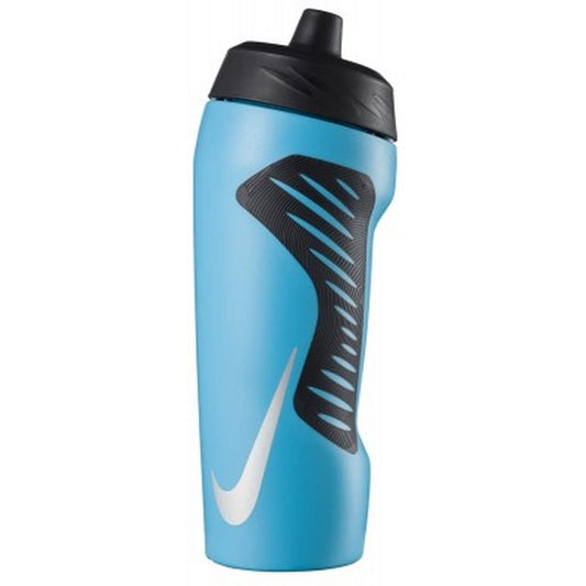 Refurbished NIKE WATER BOTTLE HYPERFUEL SQUEEZE 18 OZ (Blue Fury/Black/Black/Multi Iridescent)