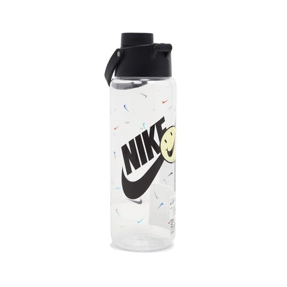 Refurbished NIKE TR Recharge Chug Bottle 24 OZ Graphic VACCUM Insulated Stainless Steel Bottle (Clear/Black)