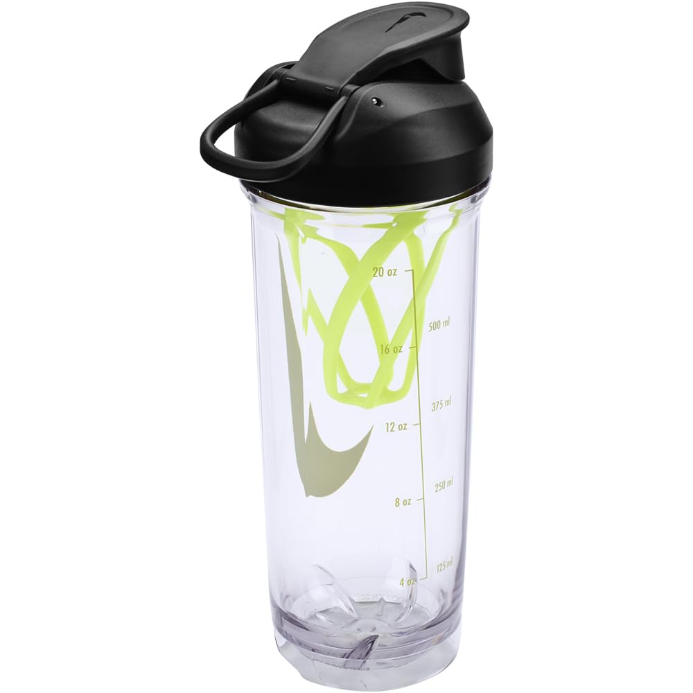Refurbished Nike TR RECHARGE SHAKER BOTTLE 2.0 24OZ (CLEAR/BLACK/VOLT)