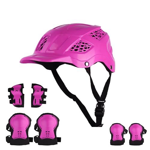 Koko Dragon Kids Skating & Cycling Helmet | Protective Gear for Boys & Girls (Pink)