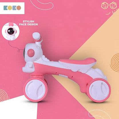 Refurbished Koko Astronaut Balance Bike for Toddlers – Lightweight Ride-On Toy with Sturdy Wheels, Safe and Fun Indoor/Outdoor Bike for Kids, Ages 1-3 (Pink)
