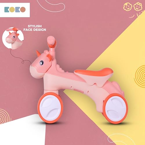 Refurbished Koko Hurricane Balance Bike for Toddlers – Lightweight Ride-On Toy with Sturdy Wheels, Safe and Fun Indoor/Outdoor Bike for Kids, Ages 1-3 (Orange)