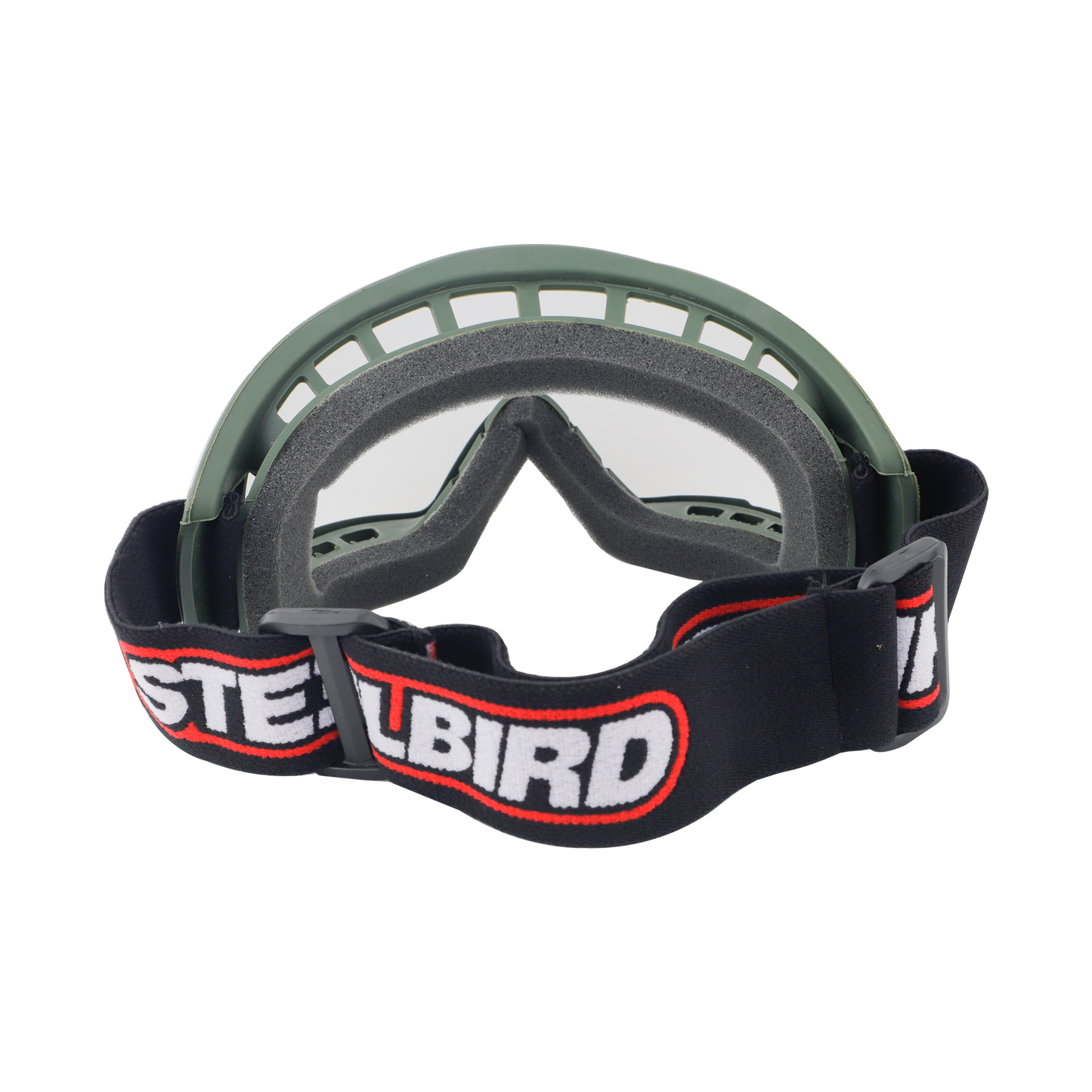 Steelbird 7Wings Motocross ATV/Dirt Bike Goggles, Unisex Eye Protection for Riding (Pack of 1, Olive with Clear)