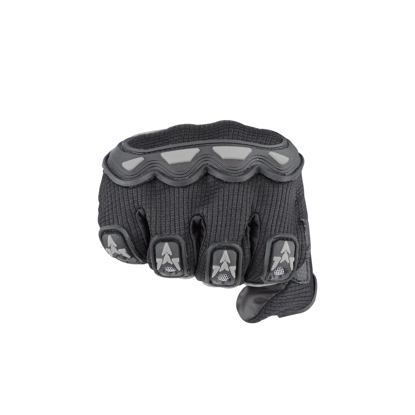 Refurbished Steelbird Full Finger Bike Riding Gloves with Touch Screen Sensitivity at Thumb and Index Finger, Protective Off-Road Motorbike Racing (Black Grey)