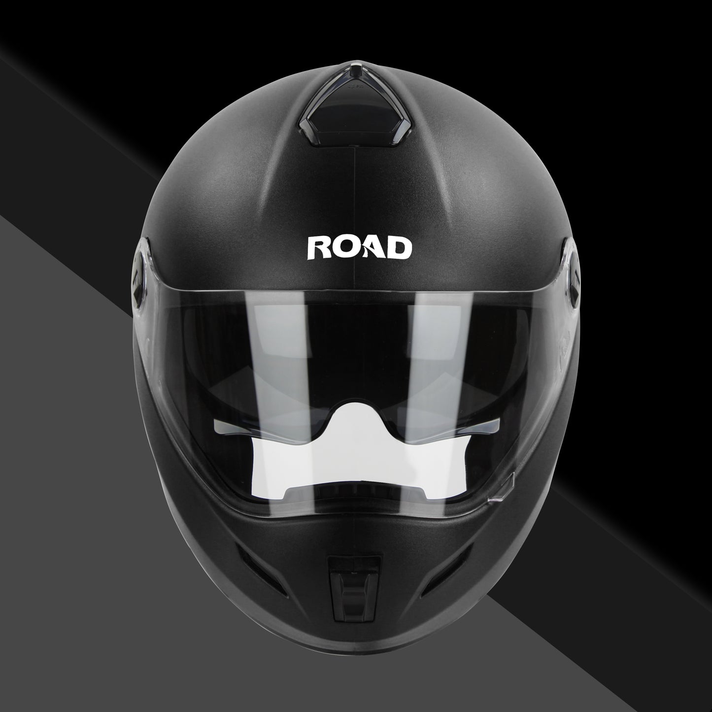 Steelbird SBH-34 Road ISI Certified Full Face Helmet for Men and Women with Inner Smoke Sun Shield (Dashing Black)