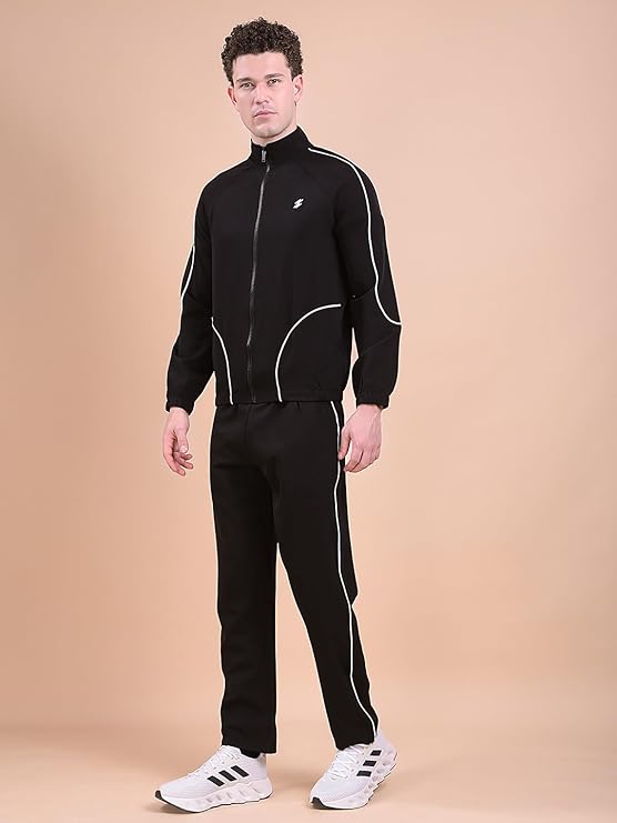 DCYPHR Men's Flex Grid Tracksuit- Black
