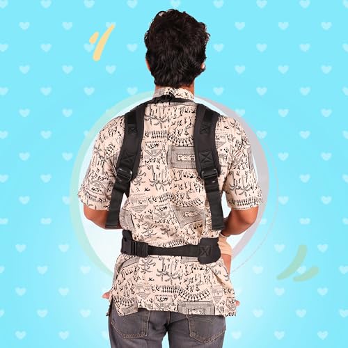 Koko Elegant Adjustable Baby Carrier Cum Kangaroo Bag-Lightweight and Breathable-Back-Front Carrier for Baby with Safety Belt-Max Weight Up to 15 Kg (Brown)