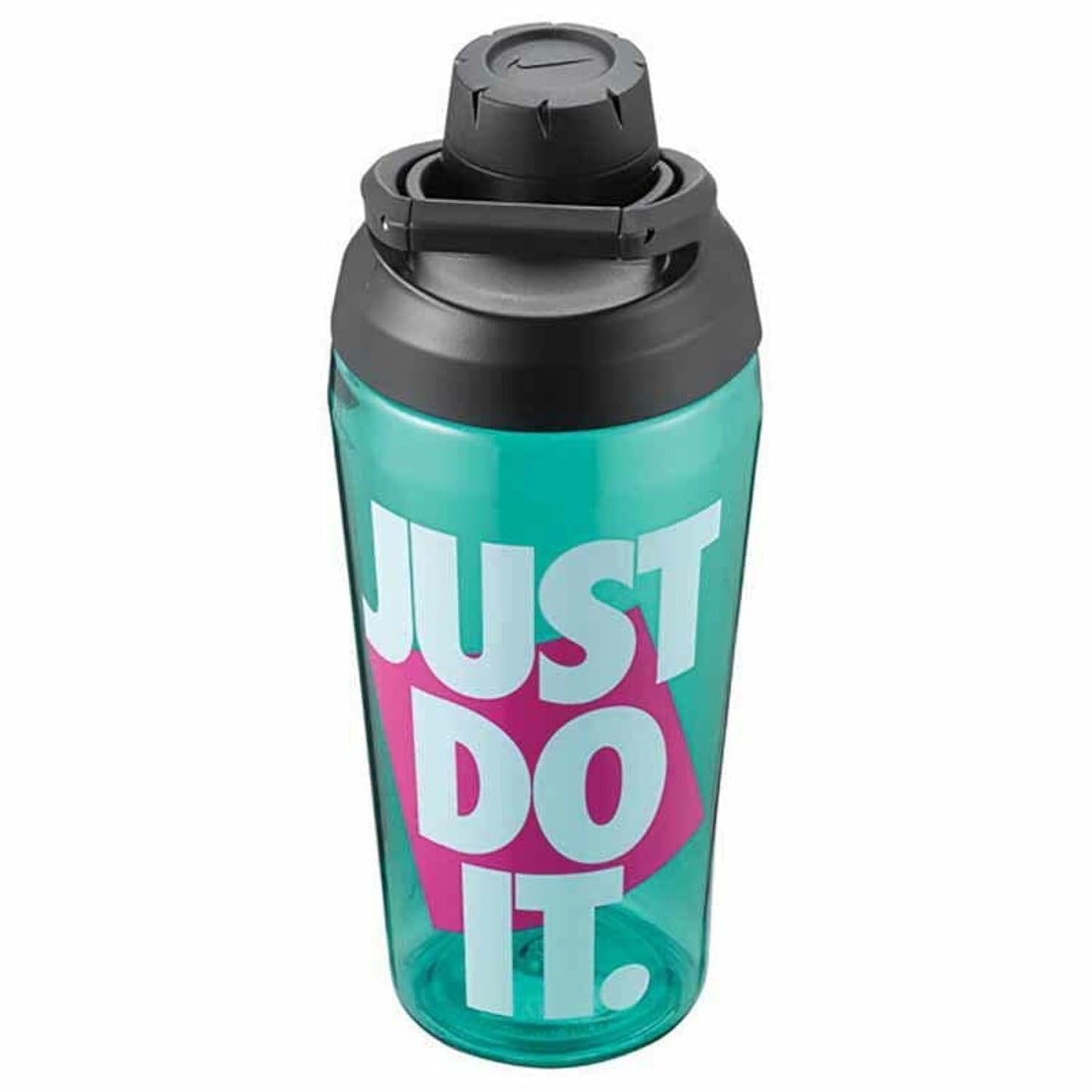 Refurbished NIKE HYPERCHARGE Chug Bottle 16 OZ Graphic (Washed Teal/White/Fireberry)
