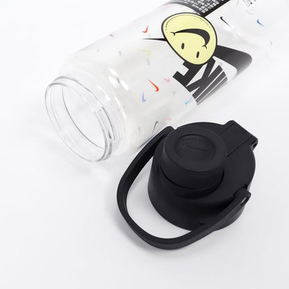 Refurbished NIKE TR Recharge Chug Bottle 24 OZ Graphic VACCUM Insulated Stainless Steel Bottle (Clear/Black)
