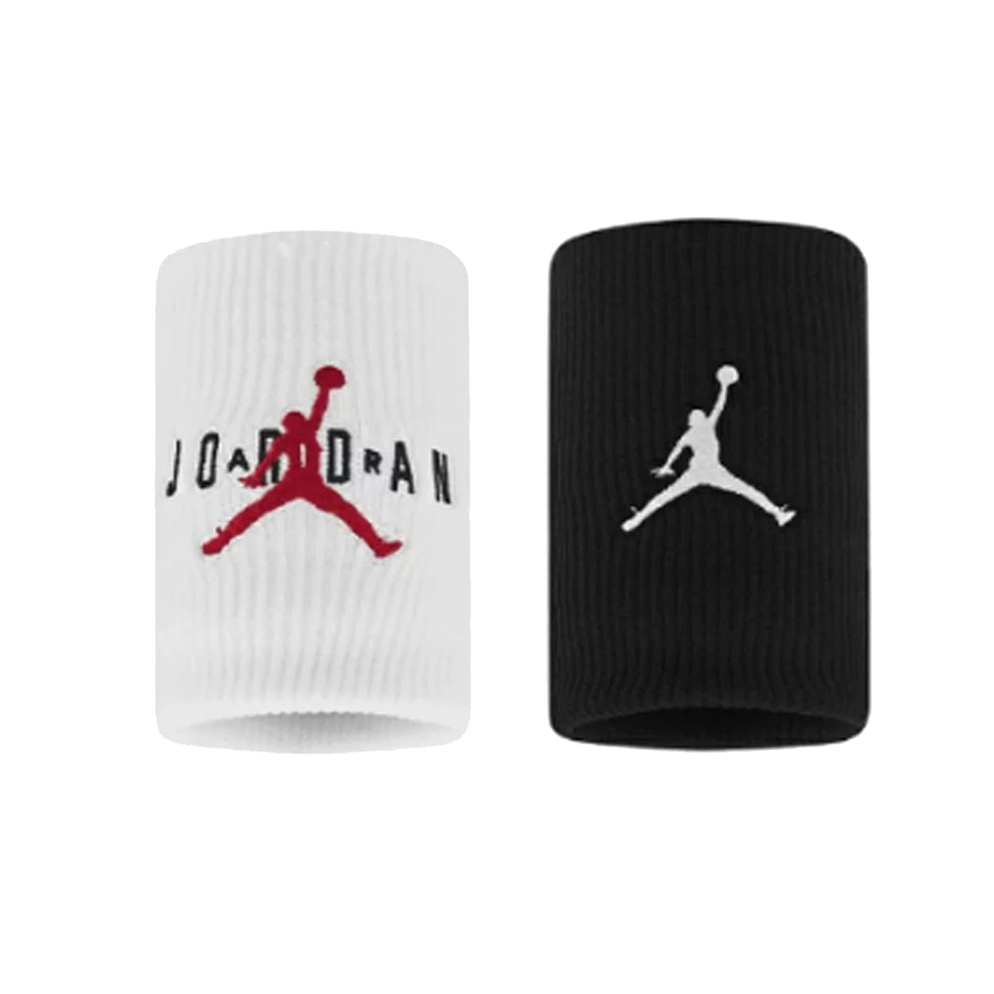 Jordan Jump Man Dri-FIT Terry Wristbands (Black/White)