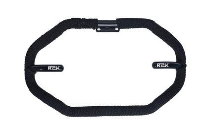 R2K Stylist 8 Bend Heavy Duty Metal with Rope Safety Leg Crash Guard for Royal Enfield (Black Powder Coated)