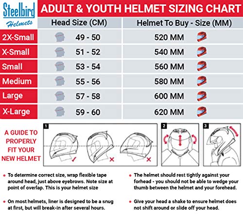 Steelbird SBA-2 7Wings ISI Certified  Full Face Helmet for Men and Women Fitted with Clear Visor (Dashing Black with Chrome Gold Visor)