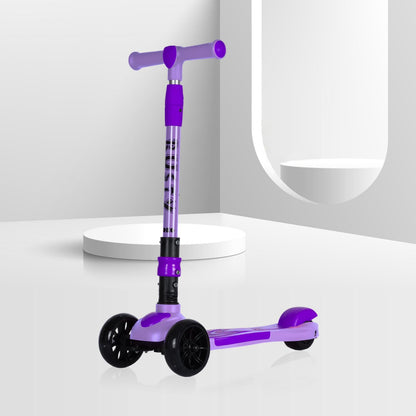 Refurbised Koko Rusty Kick Scooter with Adjustable Height and Portable, Kids Scooter with PVC Wheels for Age 3+ (Max User Weight: 40kg)(Purple)