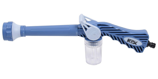 Steelbird R2K Cannon 8-in-1 Turbo Water Spray Gun for Gardening, Car Wash, Home Cleaning (Blue and White)