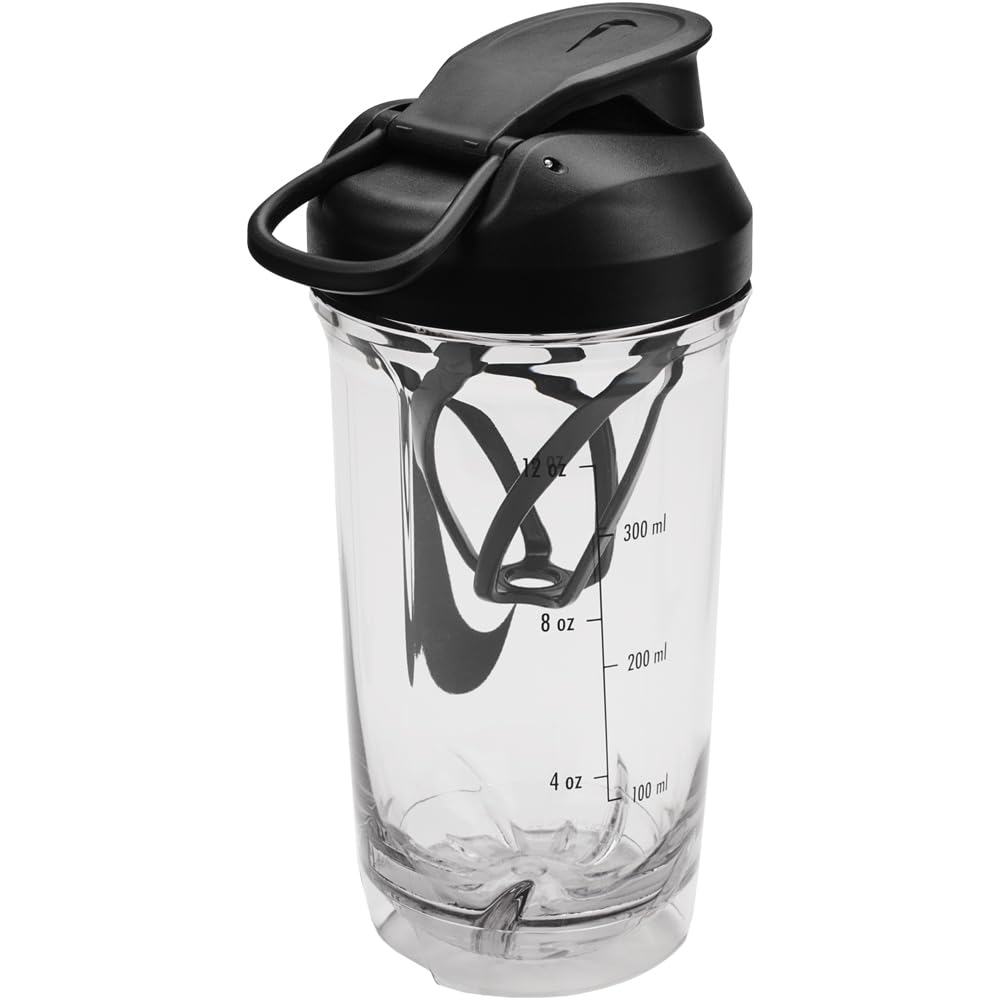 Refurbished Nike TR RECHARGE SHAKER BOTTLE 16 OZ, 300ml (Clear/Black)