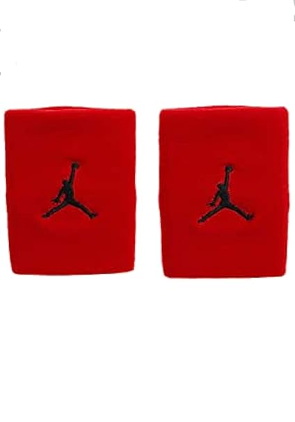 Refurbished Nike Jordan Jumpman Wristbands (Gym Red/Black)