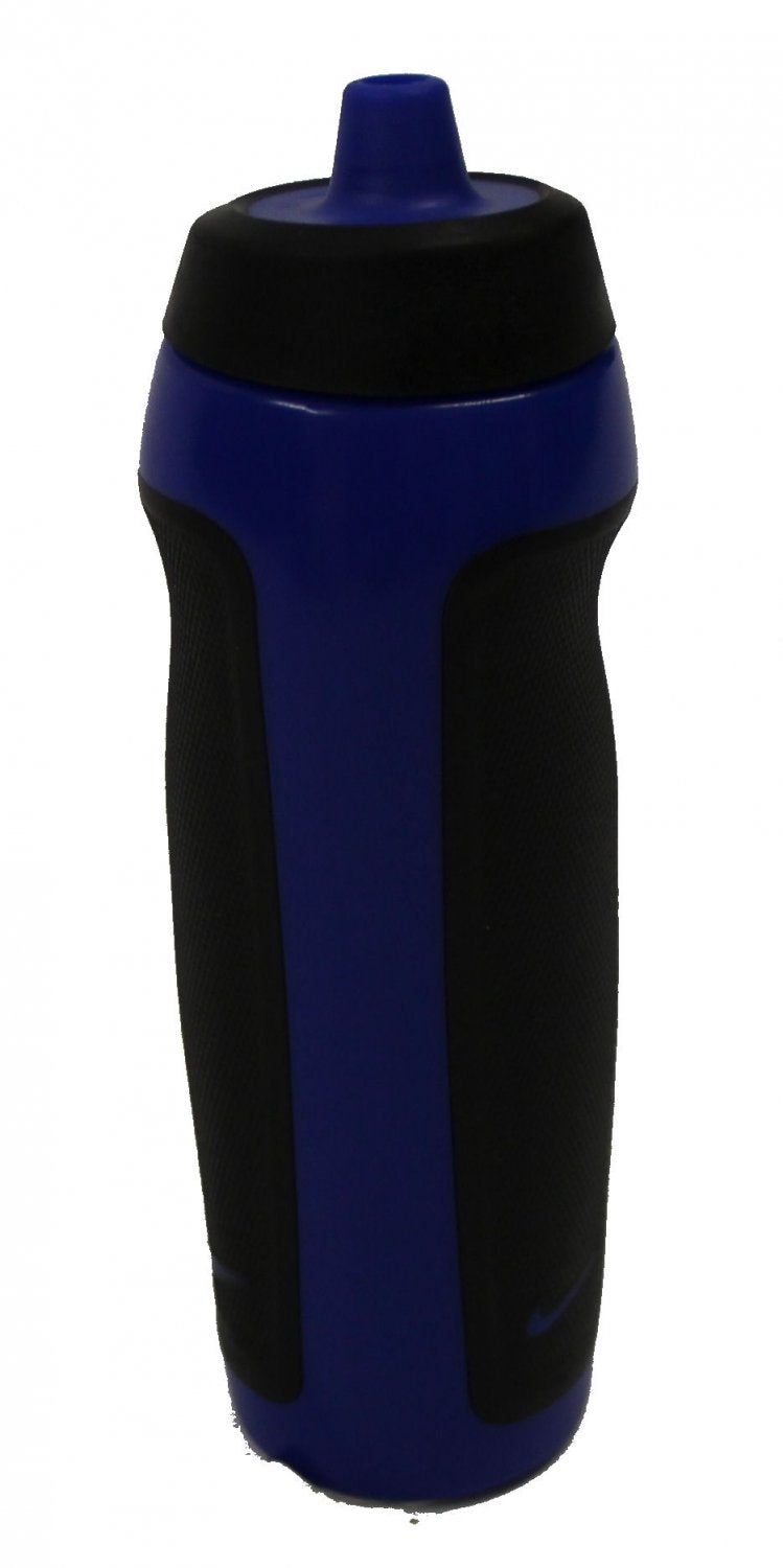 Refurbished Nike Sport Plastic Water Bottle, Squeeze 20 OZ (Royal Blue/Black)