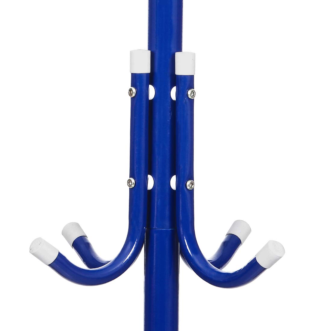 Steelbird Coat Hanger/Clothes Hanger Stand/ 6 Hook Hanging Pole Rack Clothes Hanger Coat Stand (Blue)