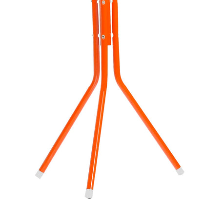 Steelbird Coat Hanger/Clothes Hanger Stand/ 6 Hook Hanging Pole Rack Clothes Hanger Coat Stand (Orange)