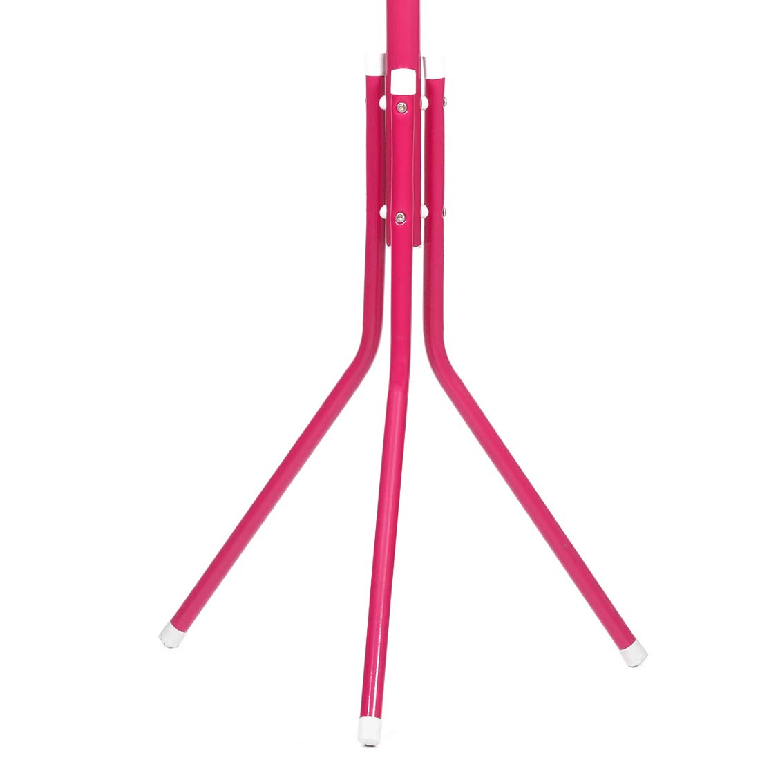 Steelbird Coat Hanger/Clothes Hanger Stand/ 6 Hook Hanging Pole Rack Clothes Hanger Coat Stand (Pink)