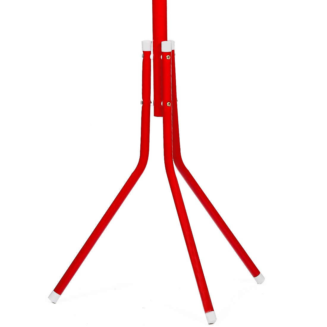 Steelbird Coat Hanger/Clothes Hanger Stand/ 6 Hook Hanging Pole Rack Clothes Hanger Coat Stand (Red)