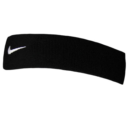 Refurbished NIKE UNISEX SWOOSH CLASSIC HEADBAND, OSFM (Black/White)