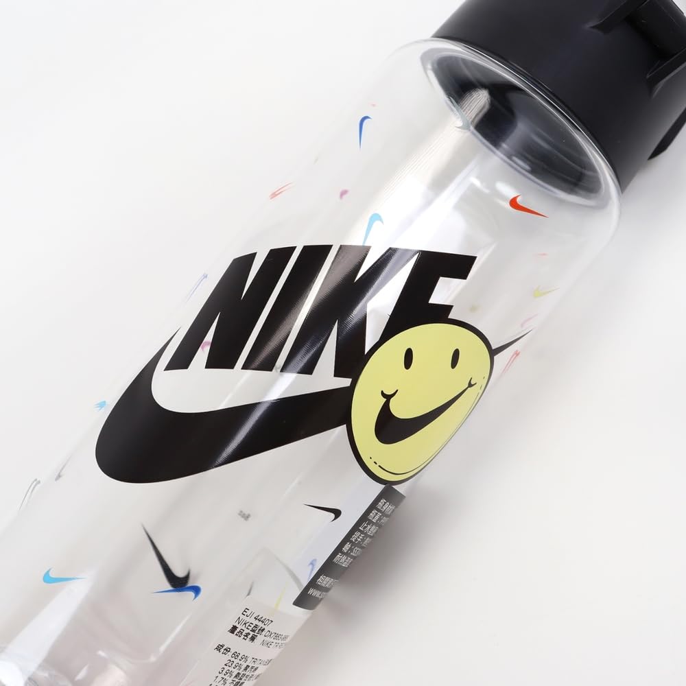 Refurbished NIKE TR Recharge Chug Bottle 24 OZ Graphic VACCUM Insulated Stainless Steel Bottle (Clear/Black)