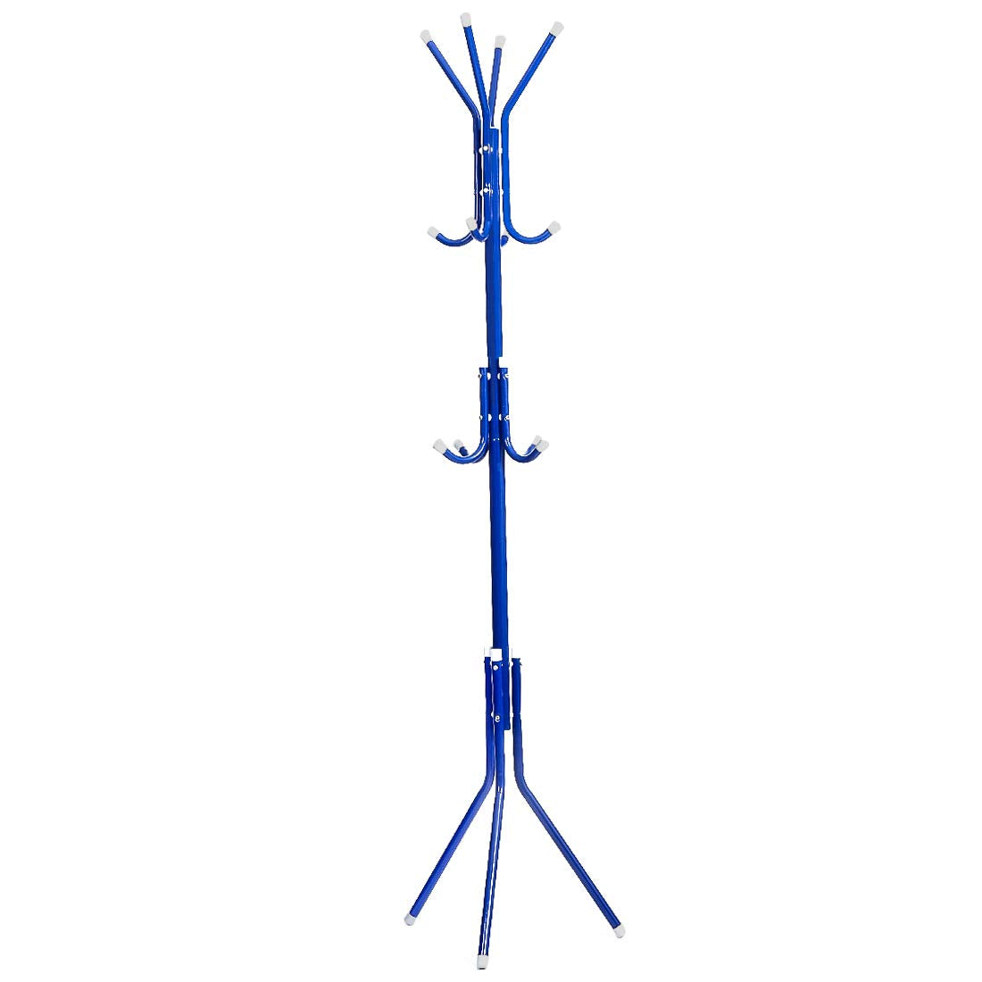 Steelbird Coat Hanger/Clothes Hanger Stand/ 6 Hook Hanging Pole Rack Clothes Hanger Coat Stand (Blue)