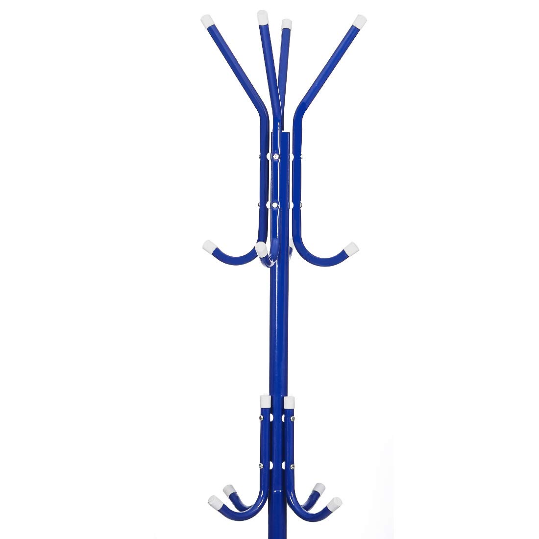 Steelbird Coat Hanger/Clothes Hanger Stand/ 6 Hook Hanging Pole Rack Clothes Hanger Coat Stand (Blue)