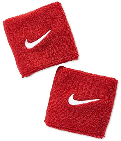 Nike Swoosh Wristbands (Varsity Red/White, OSFM)