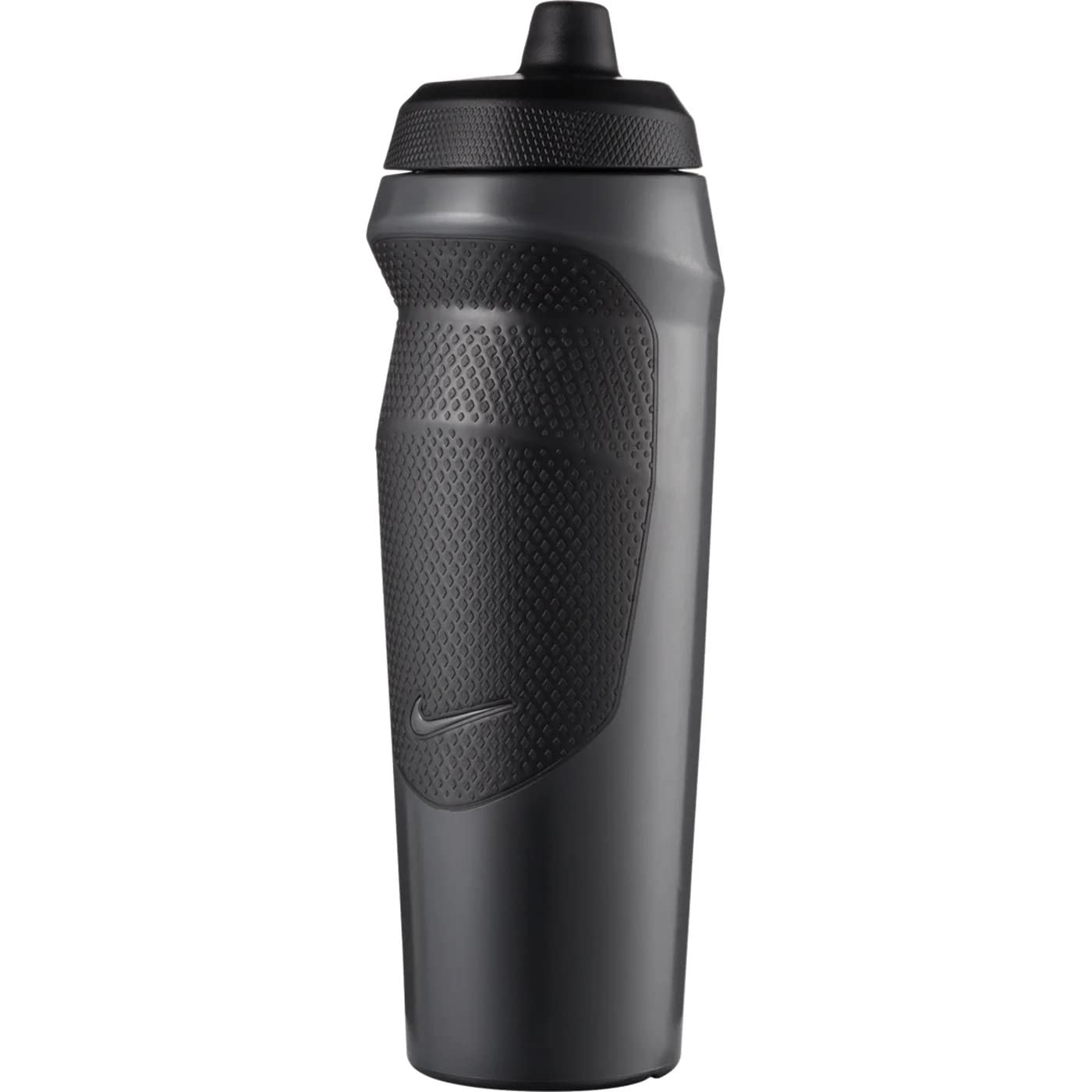 Refurbished Nike Hype Sport Rubber Squeeze Water Bottle 20 Oz (Anthracite/Black)